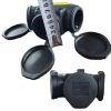 Колодка каучуковая на 3 розетки с защитными крышками, 16A/250V, IP 44, треугольная, "MAXIMUM"MX15166 оптом