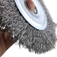 Щетка плоская для УШМ 125 мм, 5", чёрная, волнистая проволока,"Maximum" MX 17863 оптом