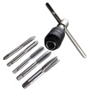 Набор метчиков М6-М12,6 с трещоткой, 6 предметов, легированная сталь, "MAXIMUM" MX 15593 оптом